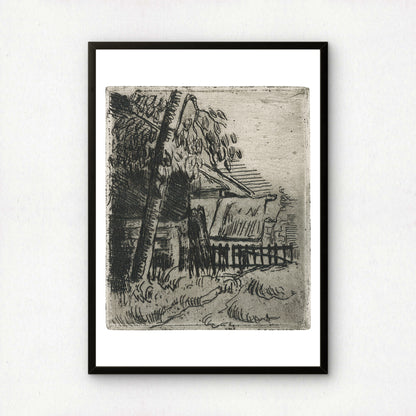 Landscape at Auvers by Paul Cezanne Print | Premium Giclee Art Print | Post-Impressionist Wall Art | Museum Quality Reproduction | Fine Art Print