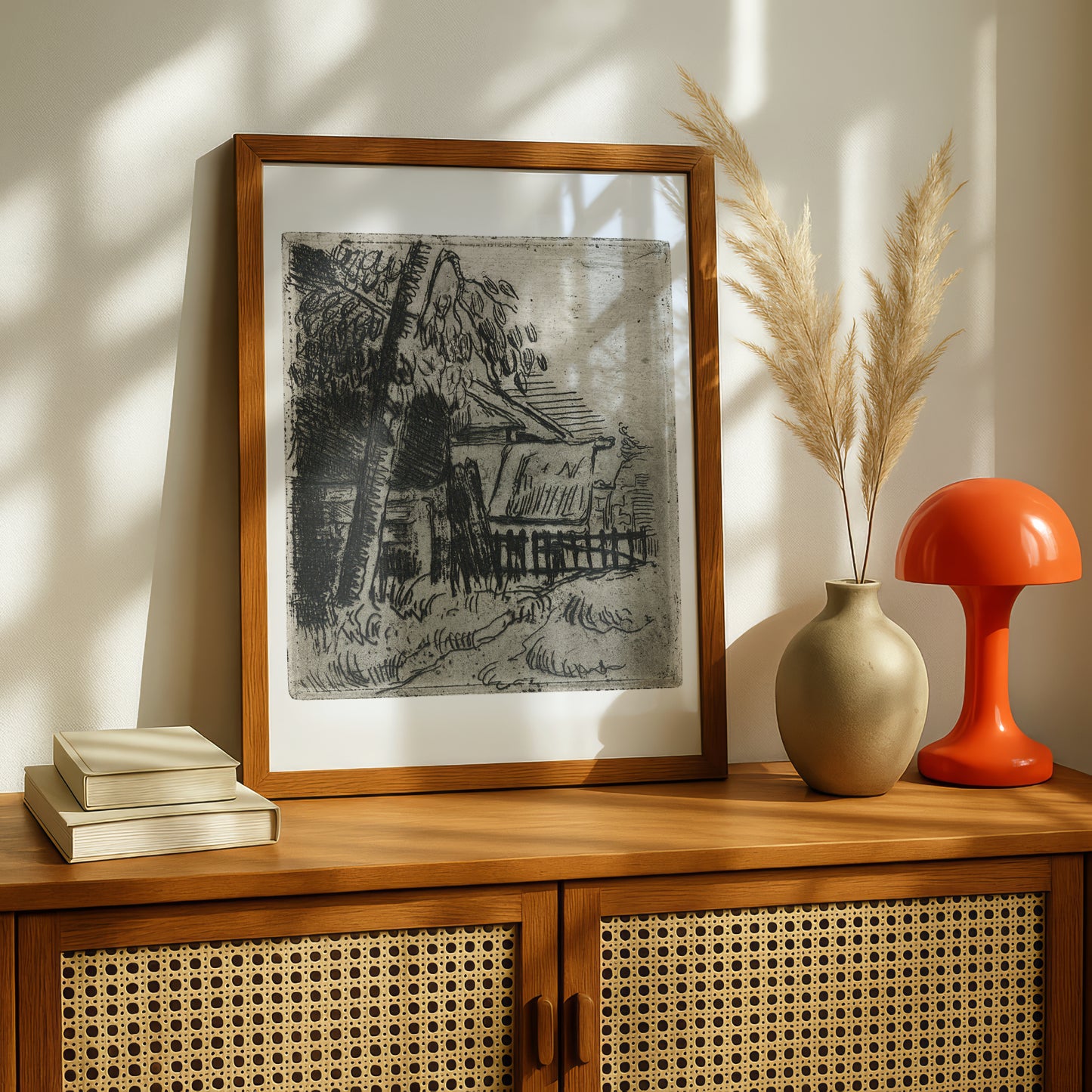 Landscape at Auvers by Paul Cezanne Print | Premium Giclee Art Print | Post-Impressionist Wall Art | Museum Quality Reproduction | Fine Art Print