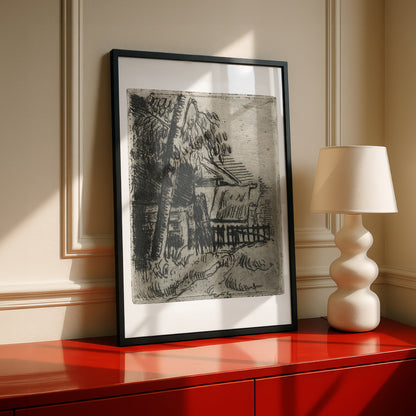 Landscape at Auvers by Paul Cezanne Print | Premium Giclee Art Print | Post-Impressionist Wall Art | Museum Quality Reproduction | Fine Art Print