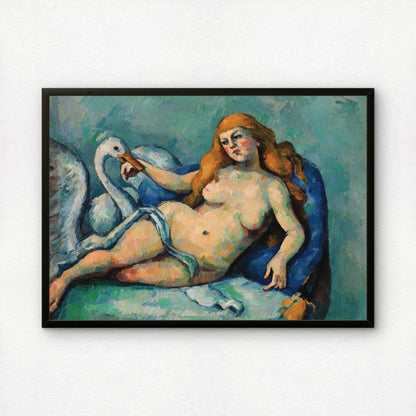 Leda and the Swan by Paul Cezanne Print | Premium Giclee Art Print | Post-Impressionist Wall Art | Museum Quality Reproduction | Fine Art Print