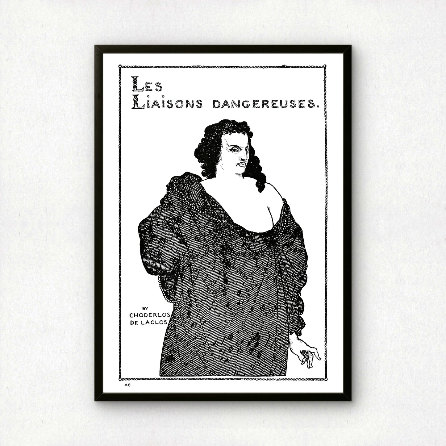 Les Liaisons Dangereuses by Aubrey Beardsley | Premium B&W Art Print