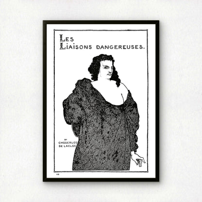 Les Liaisons Dangereuses by Aubrey Beardsley | Premium B&W Art Print