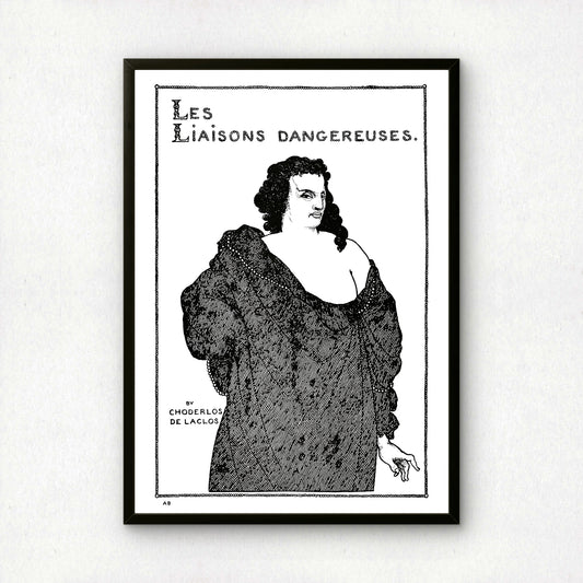 Les Liaisons Dangereuses by Aubrey Beardsley | Premium B&W Art Print