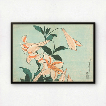 Lilies by Katsushika Hokusai | Premium Art Print