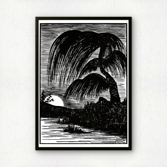 Loneliness by William T Horton | Premium B&W Art Print