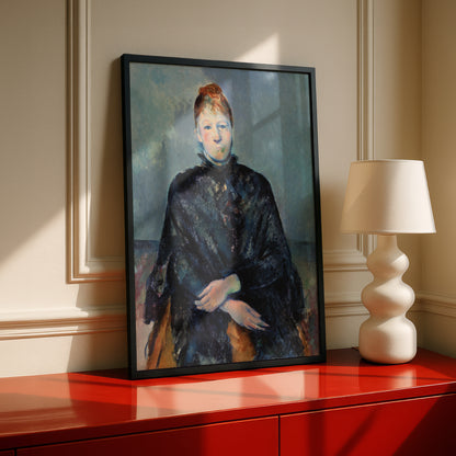 Madame Cezanne by Paul Cezanne Print | Premium Giclee Art Print | Post-Impressionist Wall Art | Museum Quality Reproduction | Fine Art Print
