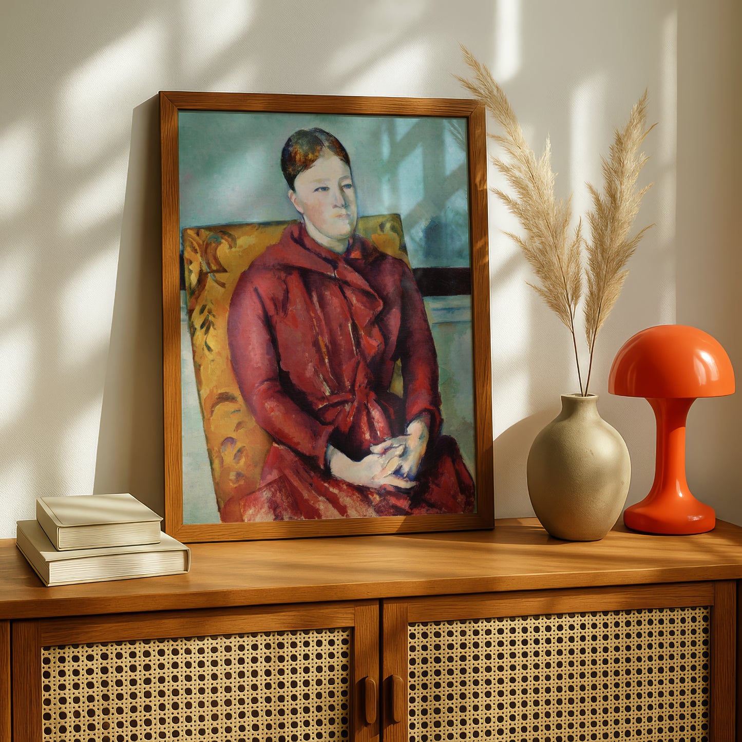 Madame Cezanne in a Yellow Chair by Paul Cezanne Print | Premium Giclee Art Print | Post-Impressionist Wall Art | Museum Quality Reproduction | Fine Art Print