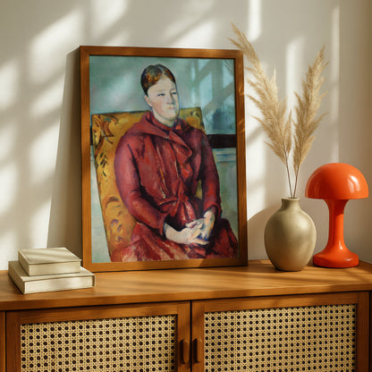 Madame Cezanne in a Yellow Chair by Paul Cezanne Print | Premium Giclee Art Print | Post-Impressionist Wall Art | Museum Quality Reproduction | Fine Art Print