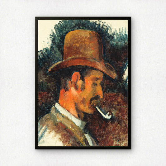 Man with Pipe by Paul Cezanne Print | Premium Giclee Art Print | Post-Impressionist Wall Art | Museum Quality Reproduction | Fine Art Print