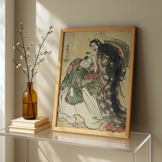 Maple Leaf Viewing (Momijigari) by Toshusai Sharaku | Premium Art Print