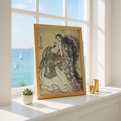 Maple Leaf Viewing (Momijigari) by Toshusai Sharaku | Premium Art Print