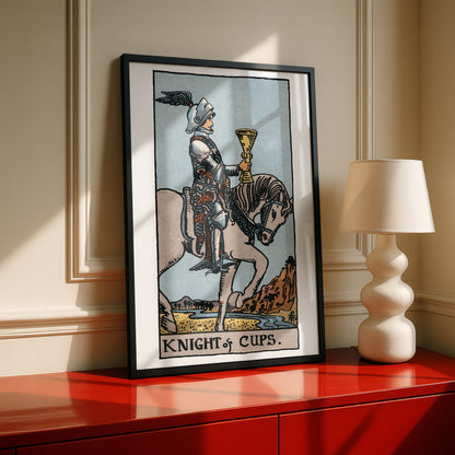 Knight of Cups Tarot Card Print | Rider-Waite Tarot Deck | Wall Art Giclée