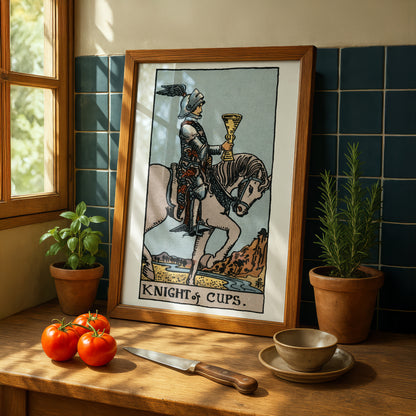 Knight of Cups Tarot Card Print | Rider-Waite Tarot Deck | Wall Art Giclée