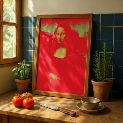 Mona Lisa Variations 011 | "Red" Art Print
