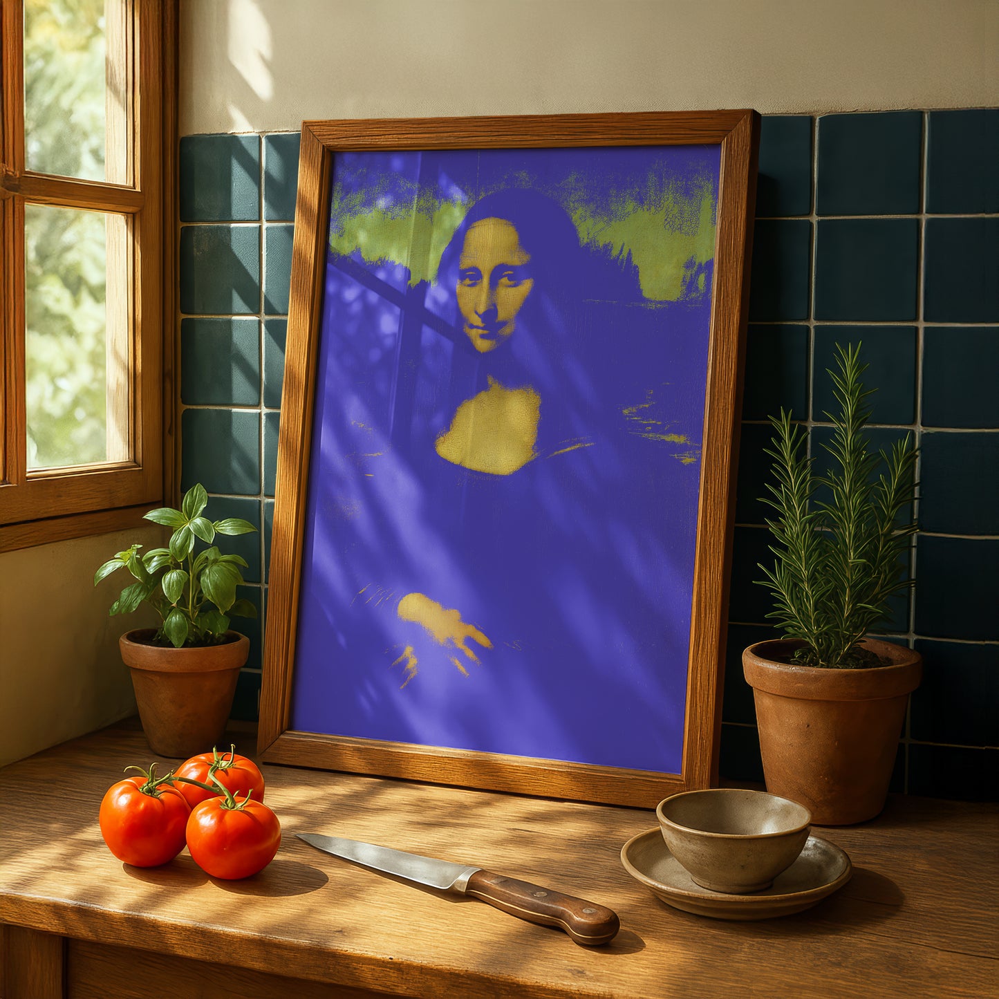 Mona Lisa Variations 012 | "Blue" Art Print