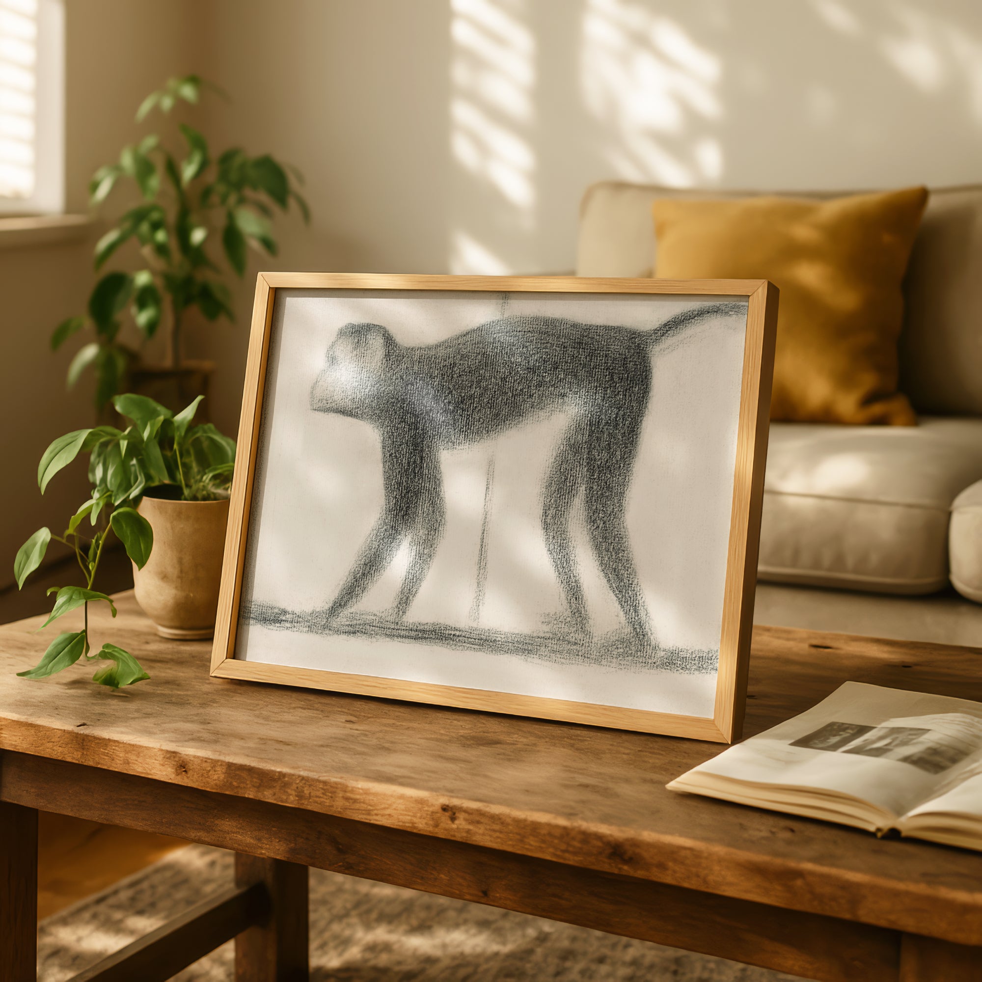 Monkey by Georges Seurat | Fine Art Print – House of Printed Matter