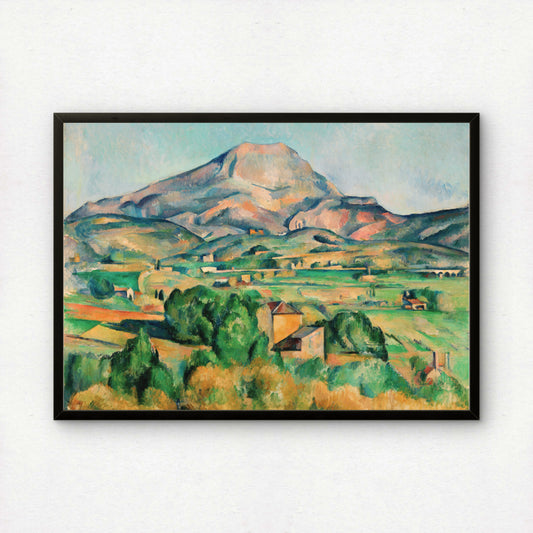 La Montagne Sainte-Victoire by Paul Cezanne Print | Premium Giclee Art Print | Post-Impressionist Wall Art | Museum Quality Reproduction