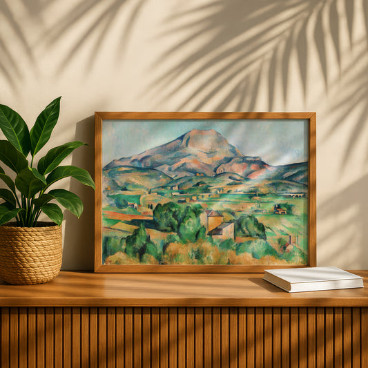 La Montagne Sainte-Victoire by Paul Cezanne Print | Premium Giclee Art Print | Post-Impressionist Wall Art | Museum Quality Reproduction