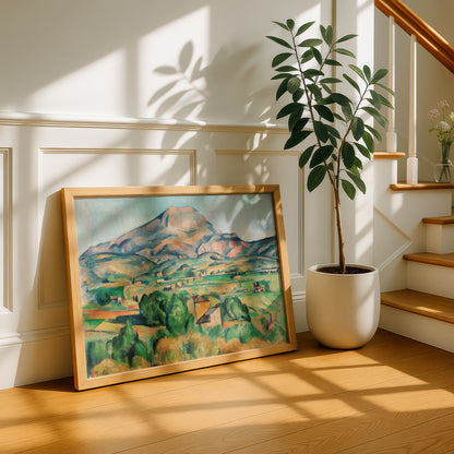 La Montagne Sainte-Victoire by Paul Cezanne Print | Premium Giclee Art Print | Post-Impressionist Wall Art | Museum Quality Reproduction