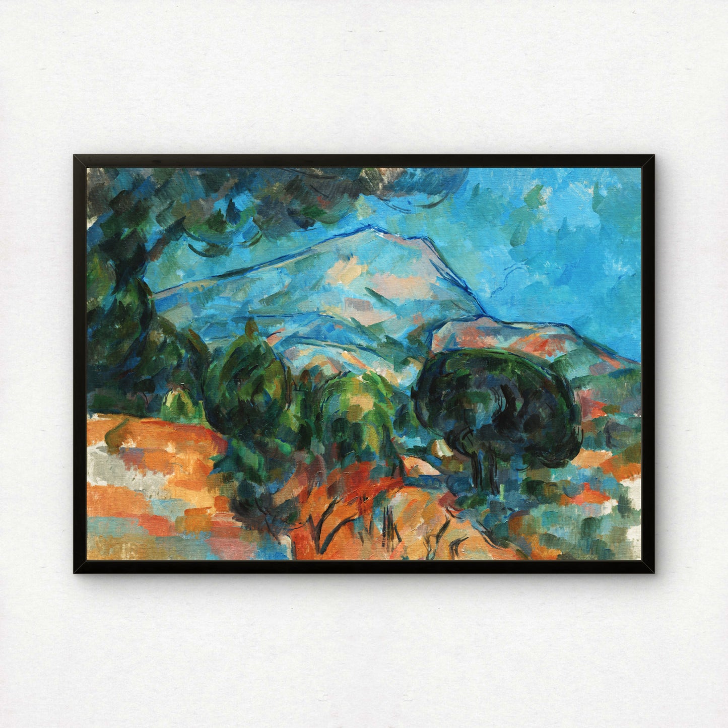 Mont Sainte-Victoire by Paul Cezanne Print | Premium Giclee Art Print | Post-Impressionist Wall Art | Museum Quality Reproduction | Fine Art Print