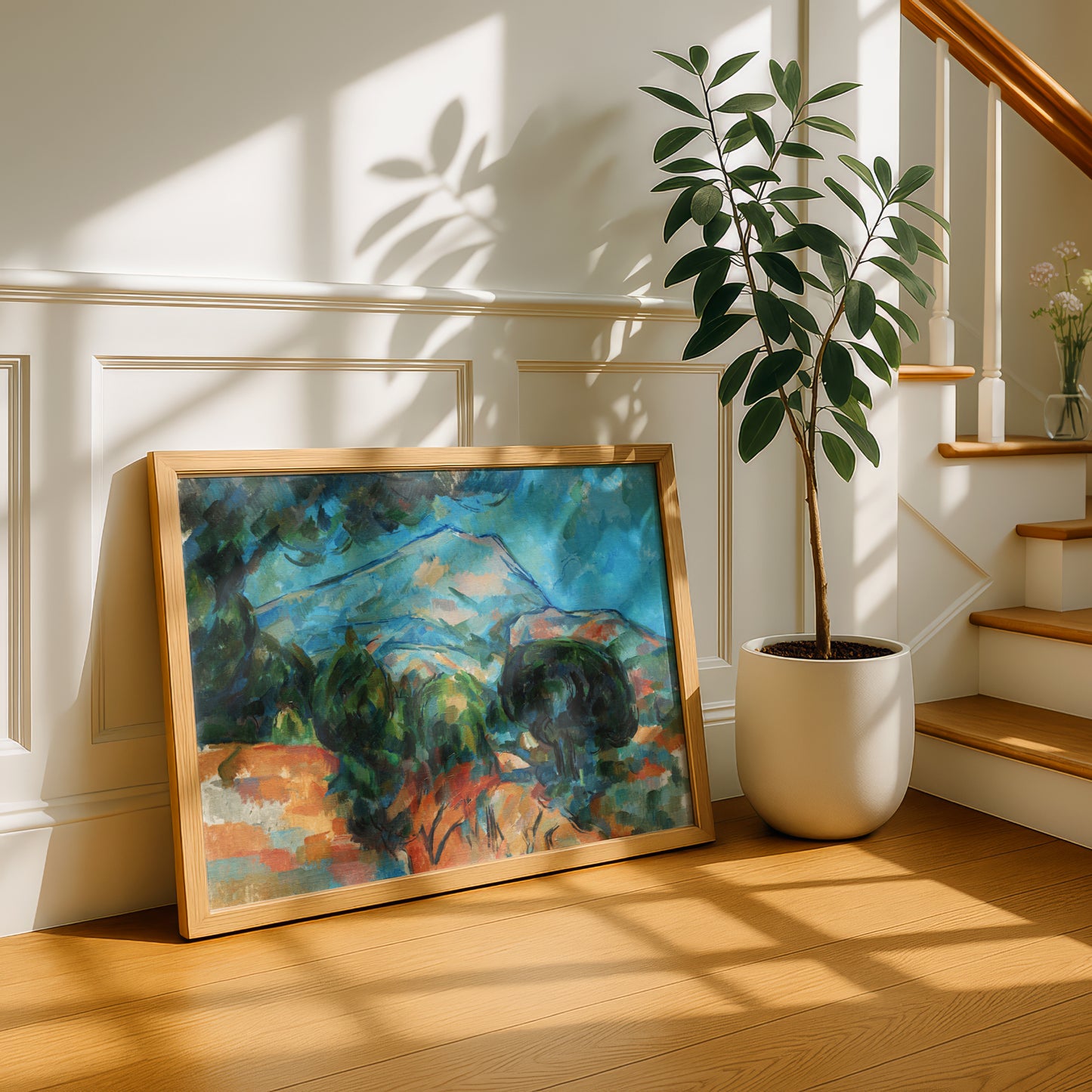 Mont Sainte-Victoire by Paul Cezanne Print | Premium Giclee Art Print | Post-Impressionist Wall Art | Museum Quality Reproduction | Fine Art Print