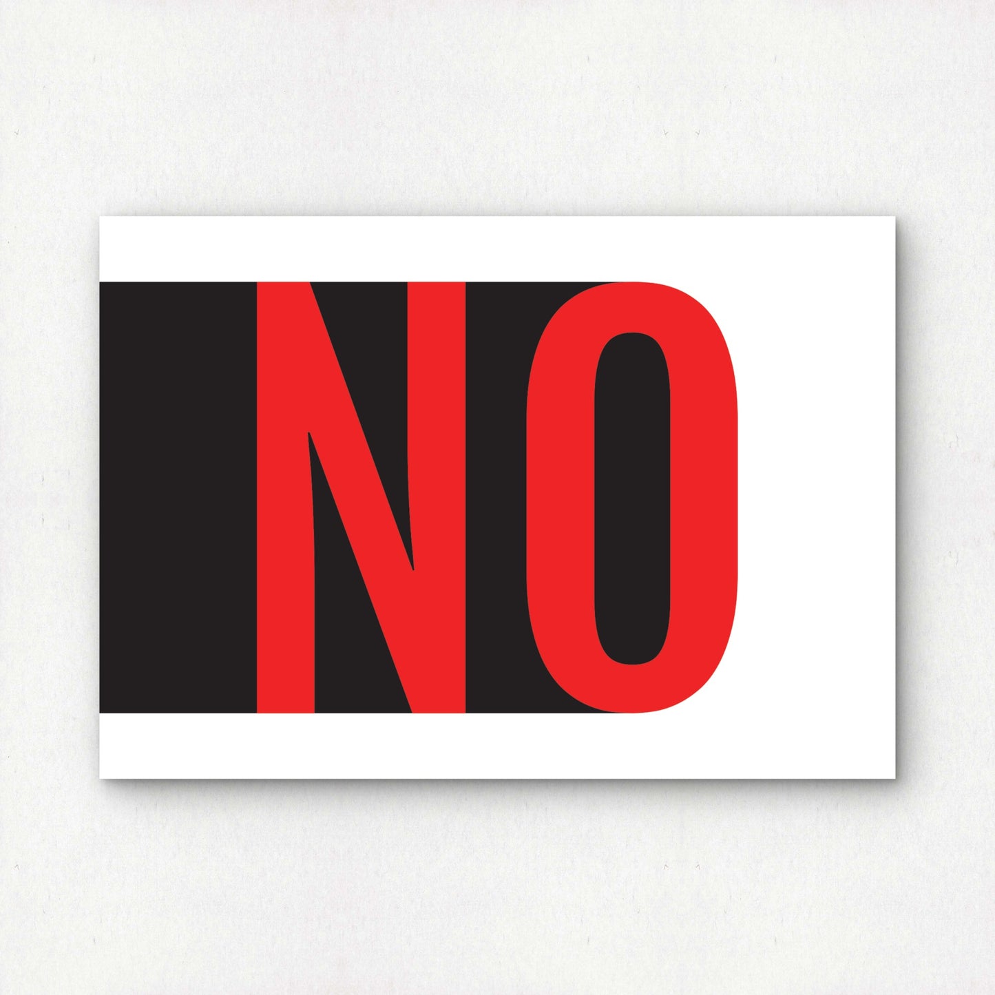 Yes or No | Premium Giclée Art Print | Minimalist Typography | Unframed
