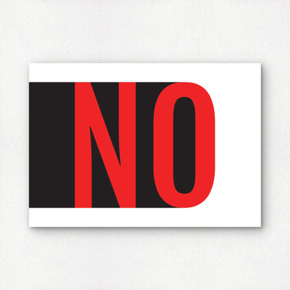 Yes or No | Premium Giclée Art Print | Minimalist Typography | Unframed