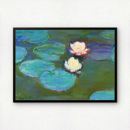 Monet Nympheas Art Print | Giclee Fine Art Reproduction | Impressionist Wall Decor