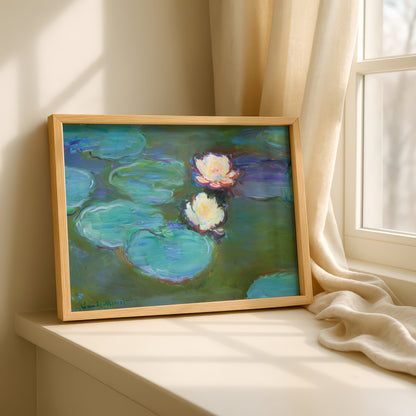 Monet Nympheas Art Print | Giclee Fine Art Reproduction | Impressionist Wall Decor