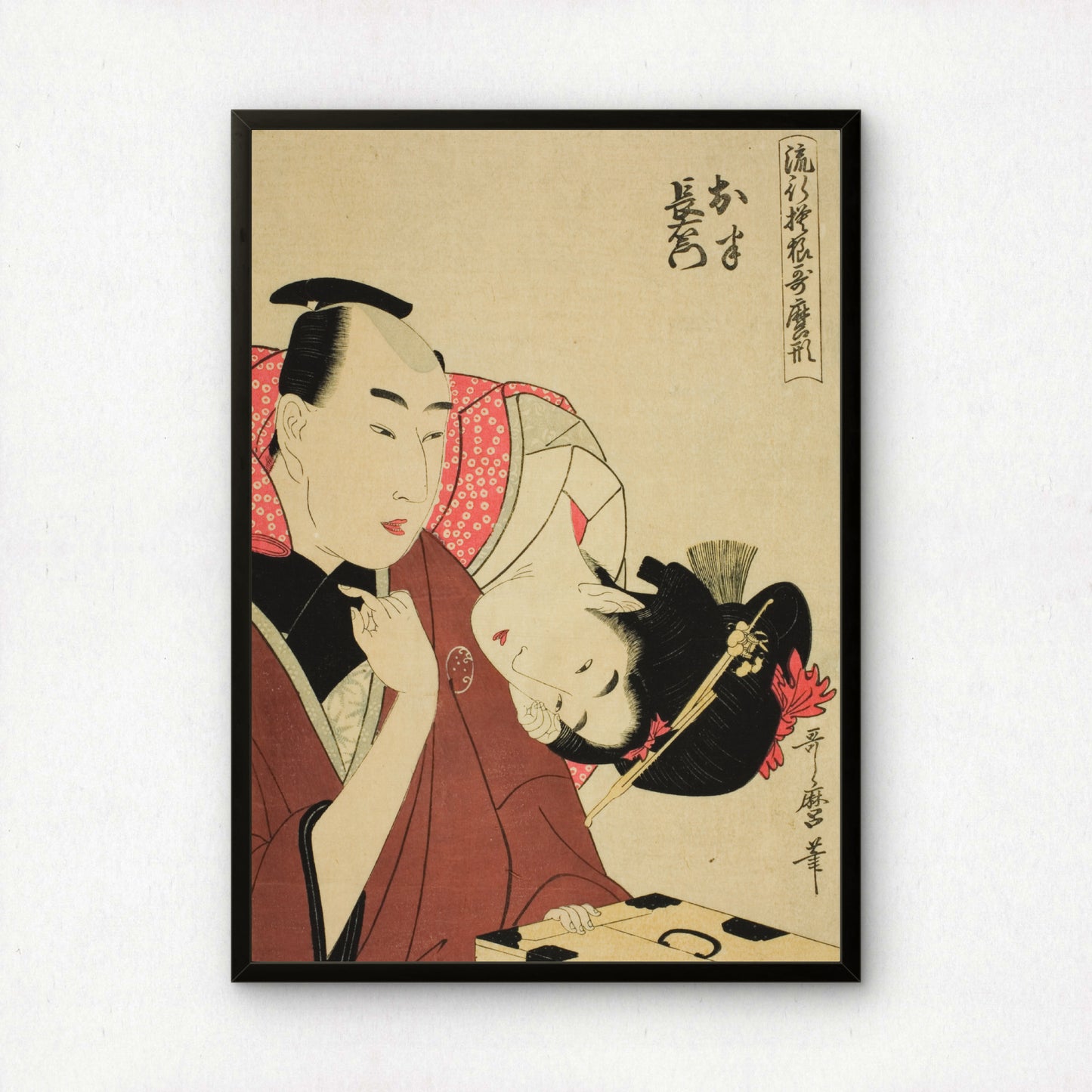 Ohan and Choemon by Kitagawa Utamaro | Premium Art Print