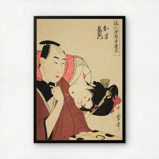 Ohan and Choemon by Kitagawa Utamaro | Premium Art Print