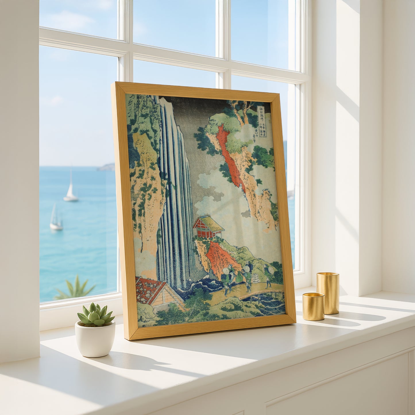 Ono Falls on the Kisokaido by Katsushika Hokusai | Premium Art Print