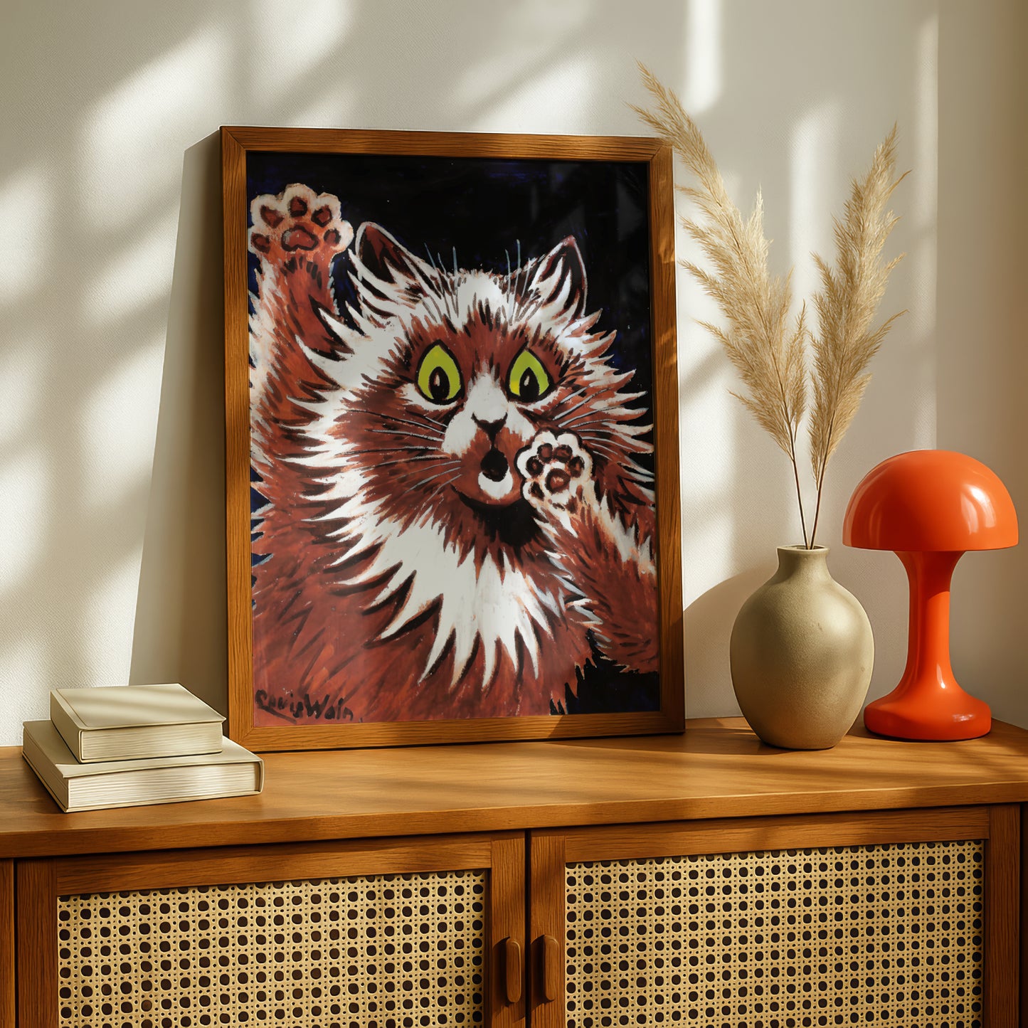 Louis Wain: Over Here! | Funny Cat Poster | Giclée Fine Art Print