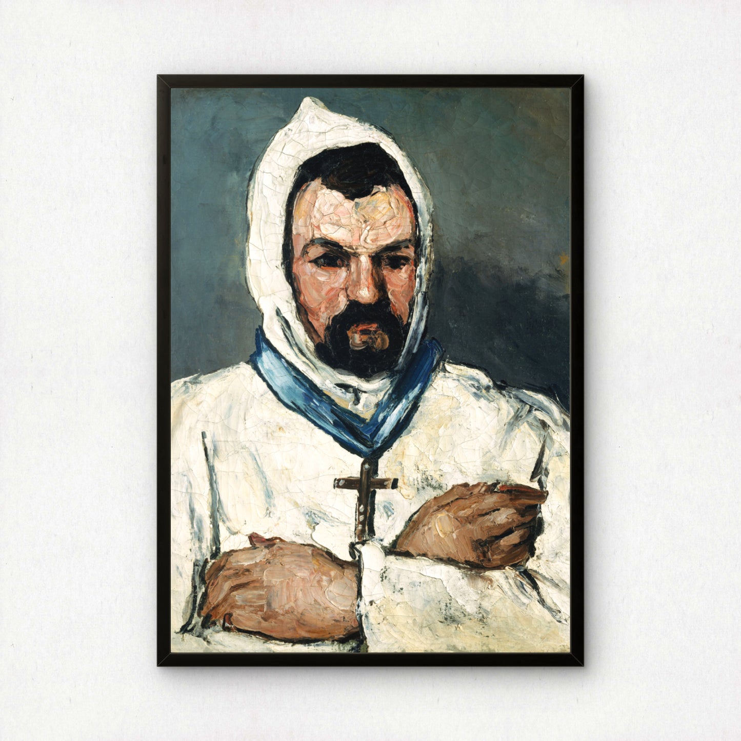 Portrait of Uncle Dominique as a Monk by Paul Cezanne Print | Premium Giclee Art Print | Post-Impressionist Wall Art | Museum Quality Reproduction | Fine Art Print