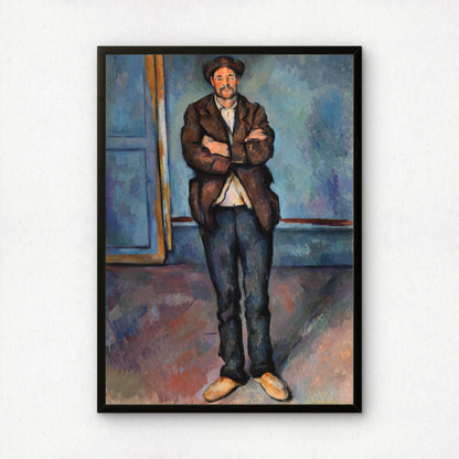Peasant Standing with Arms Crossed by Paul Cezanne Print | Premium Giclee Art Print | Post-Impressionist Wall Art | Museum Quality Reproduction | Fine Art Print