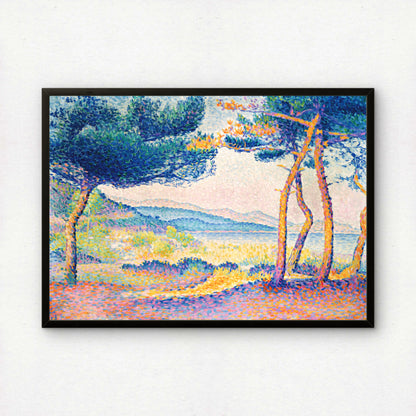 Pines Along the Shore by Henri-Edmond Cross Art Print | Pointillism Giclee Reproduction | French Neo-Impressionist Wall Decor