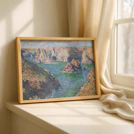 Monet Port-Domois, Belle-Isle Art Print | Giclee Fine Art Reproduction | Impressionist Wall Decor