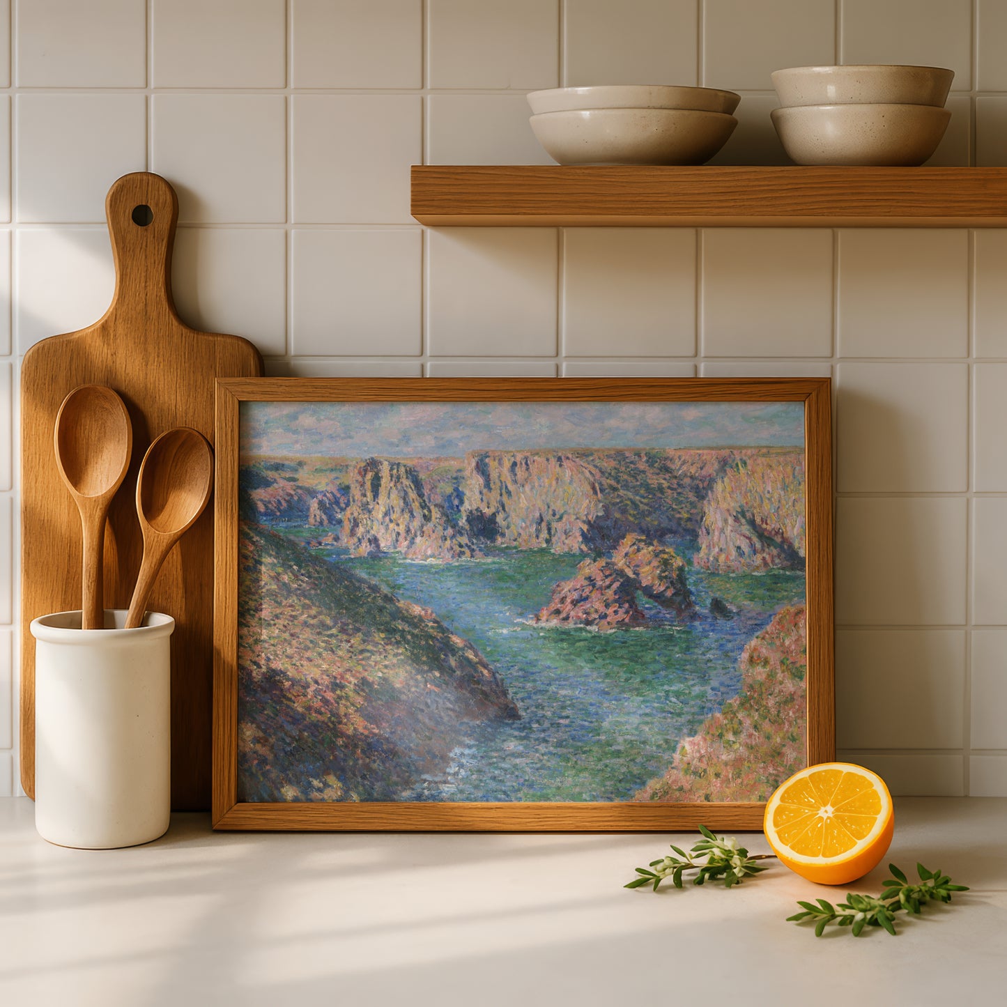 Monet Port-Domois, Belle-Isle Art Print | Giclee Fine Art Reproduction | Impressionist Wall Decor