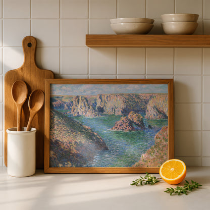 Monet Port-Domois, Belle-Isle Art Print | Giclee Fine Art Reproduction | Impressionist Wall Decor