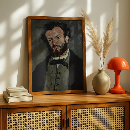 Portrait of Anthony Valabrègue by Paul Cezanne Print | Premium Giclee Art Print | Post-Impressionist Wall Art | Museum Quality Reproduction