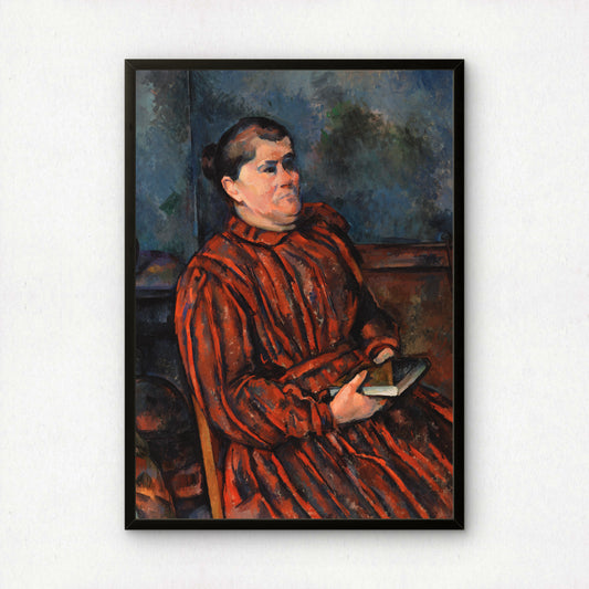 Portrait of a Woman by Paul Cezanne Print | Premium Giclee Art Print | Post-Impressionist Wall Art | Museum Quality Reproduction | Fine Art Print