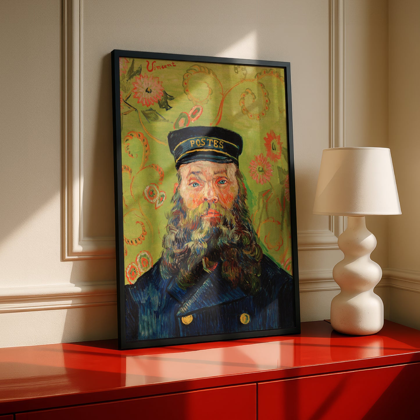 Portrait of the Postman Joseph Roulin by Vincent Van Gogh | Premium Giclée Art Print | Museum Quality Wall Art