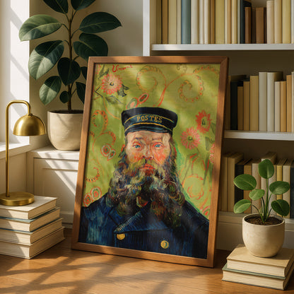 Portrait of the Postman Joseph Roulin by Vincent Van Gogh | Premium Giclée Art Print | Museum Quality Wall Art