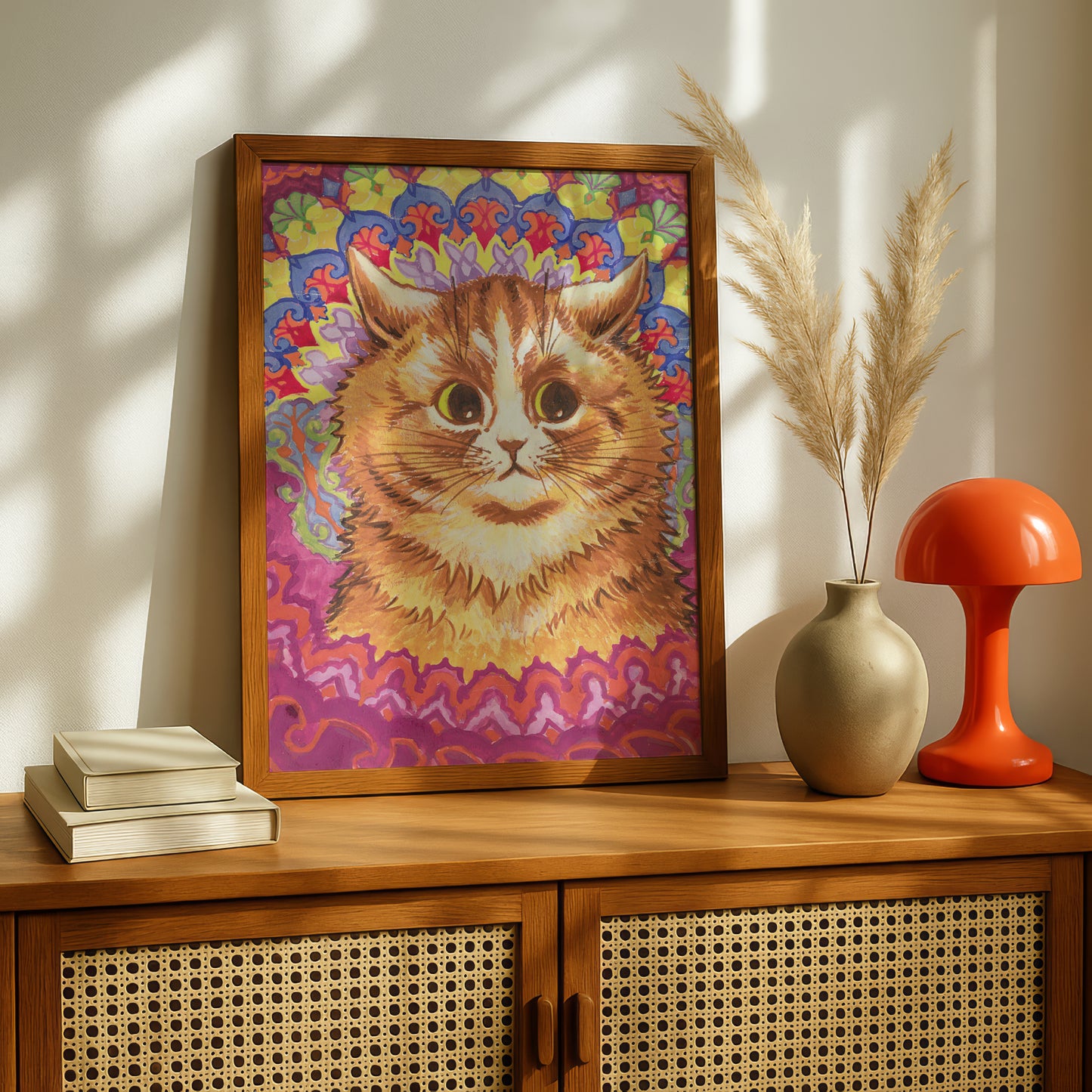 Louis Wain: Striking Psychedelic Cat Art Poster | Giclée Fine Art Print
