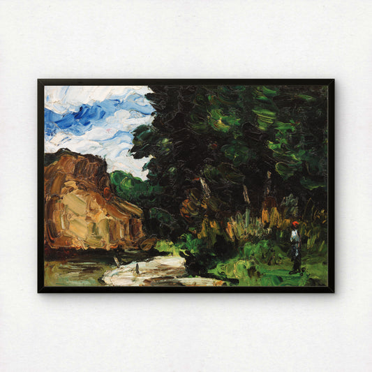 River Bend by Paul Cezanne Print | Premium Giclee Art Print | Post-Impressionist Wall Art | Museum Quality Reproduction | Fine Art Print
