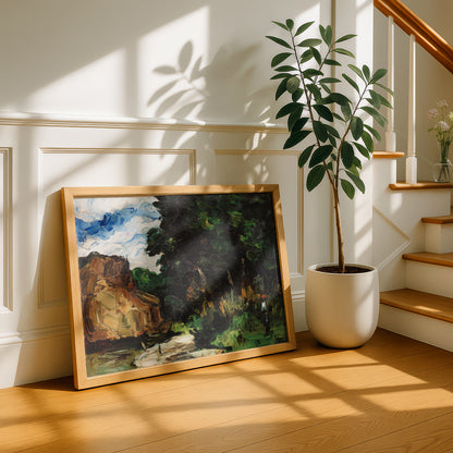 River Bend by Paul Cezanne Print | Premium Giclee Art Print | Post-Impressionist Wall Art | Museum Quality Reproduction | Fine Art Print