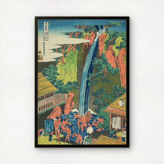 Roben Falls at Oyama in Sagami Province by Katsushika Hokusai | Premium Art Print