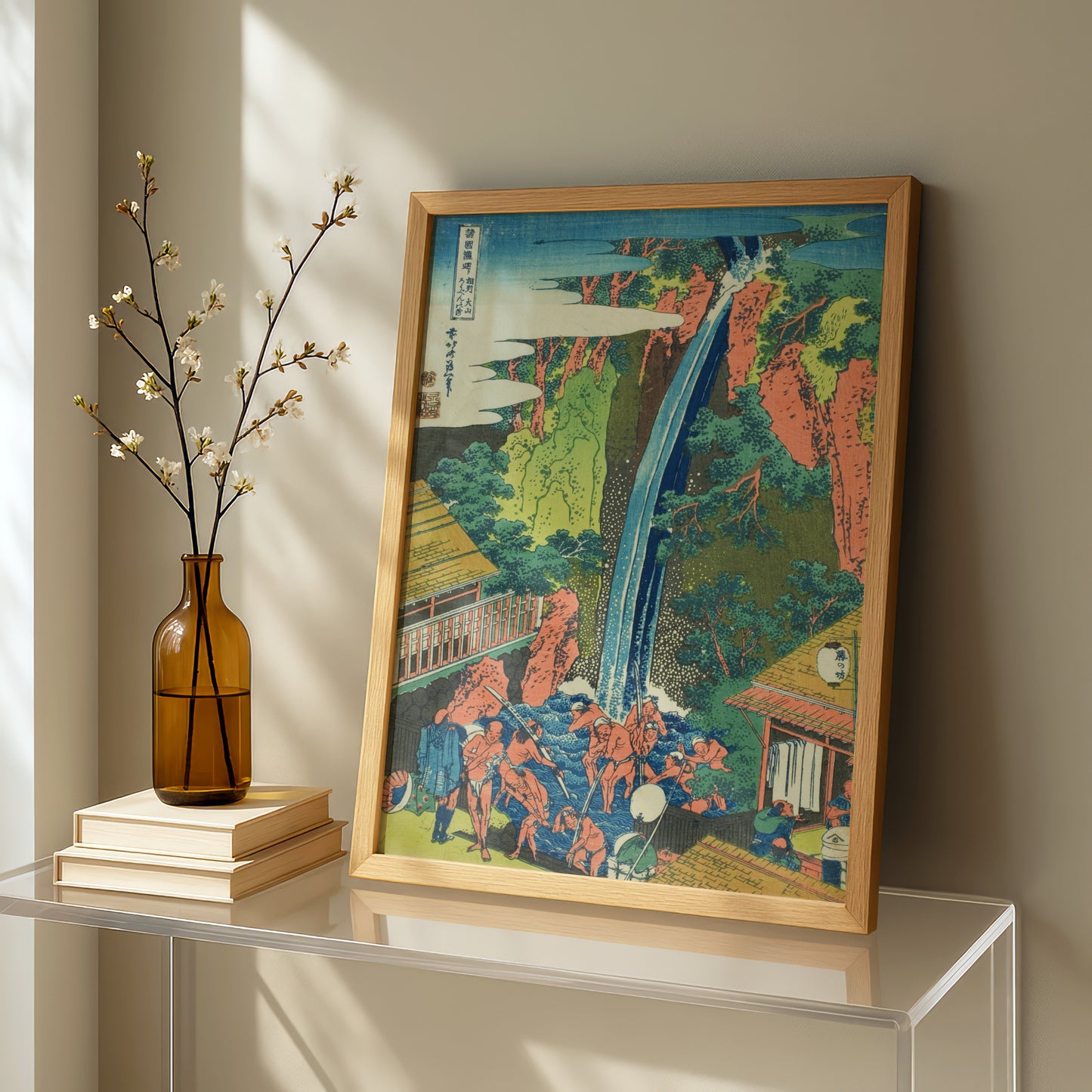 Roben Falls at Oyama in Sagami Province by Katsushika Hokusai | Premium Art Print