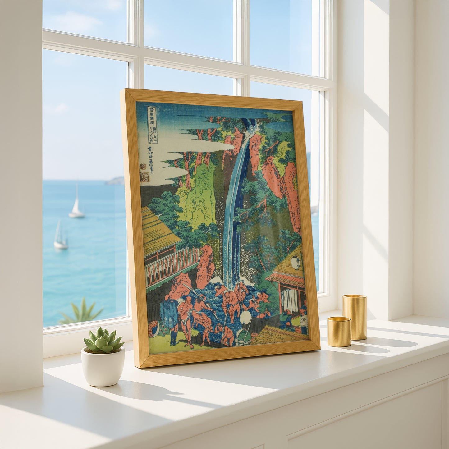 Roben Falls at Oyama in Sagami Province by Katsushika Hokusai | Premium Art Print