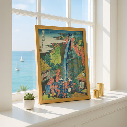 Roben Falls at Oyama in Sagami Province by Katsushika Hokusai | Premium Art Print